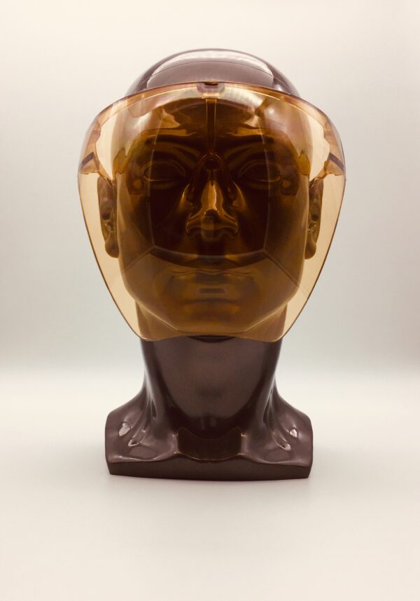 brown face shield