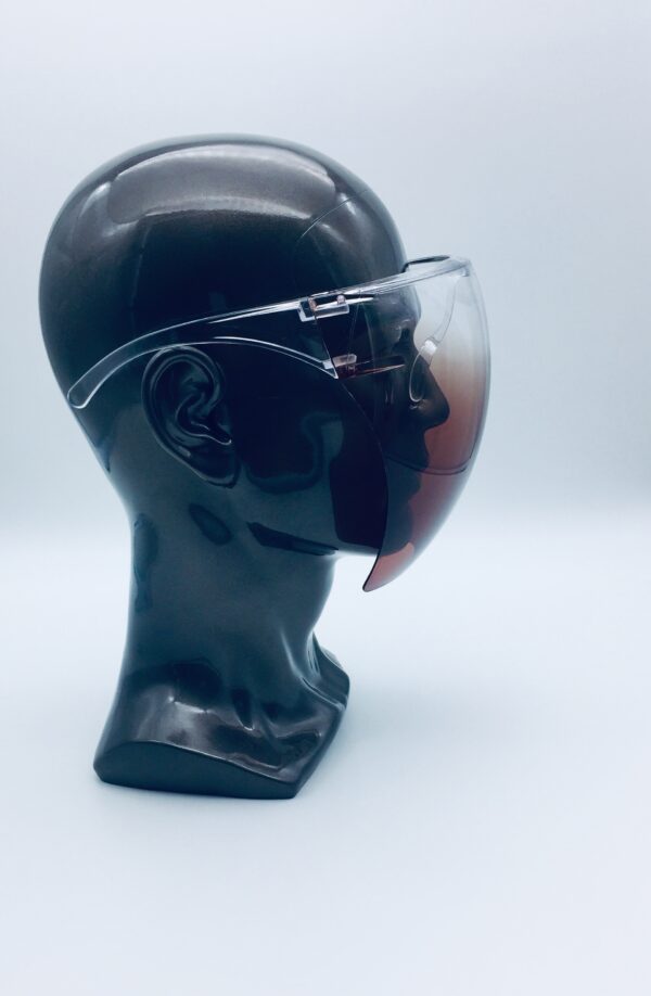 clear and brown face shield - Image 3