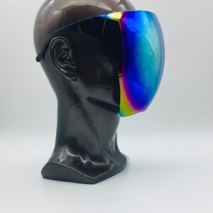 multi colored face shield