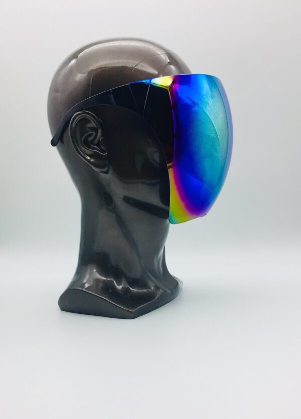 multi colored face shield