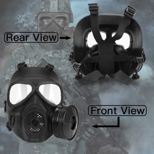 Black Paintball Gas Mask - Image 5
